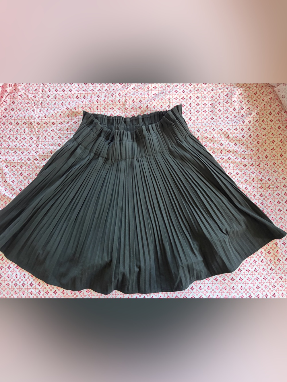 Zara black pleated skirt